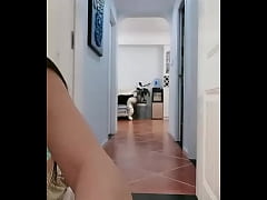  - Chinese girl using chair legs as dildo