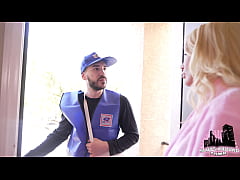  - Mailman delivers a big package to pornstar Brittany Andrews