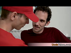  - He cant resist his stepdads mustache its just too sexy to resist