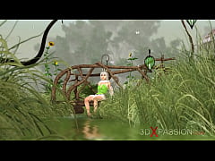  - Crazy gnome plays with a hot sexy fairy