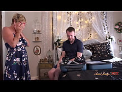  - AuntJudysXXX - Busty Mature Stepmom Ms. Molly gets a facial from her Stepson