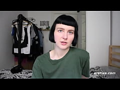  - Delphine Lubes Up Her Dildo For Action