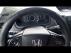  - Having fun in the car in the parking lot