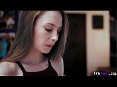  - Kyler Quinn was caught by her step mom masturbating her pussy and begs for her to started a family family session.