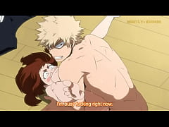  - boku no hero academia Uraraka and  Bakugo done by nightly-krumbs