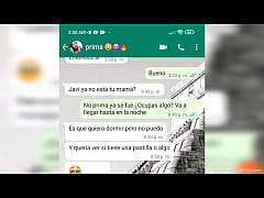  - PRIMA PUTA viene a chuparme la verga después de calentarla por chat de WhatsApp (POV)