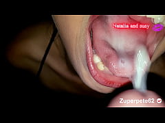  - Mi hermanastra susy me chupa la verga y me corro con mucho semen su boquita