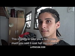  - Cute Young Straight Twink Latino Boy Paid To Fuck His Gay Boss On Site POV