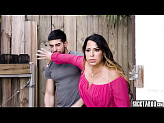  - Busty MILF Casca Akashova and hot curvy Latina Julianna Vega shared stepsons big cock