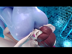  - Three animation dickgirls fuck each other in asses and cum on each other - 3d futanari sex