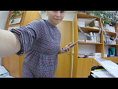  - Flashing no panties in office in the midst of a working day