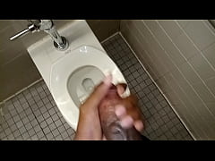  - Jurking off in public library restroom