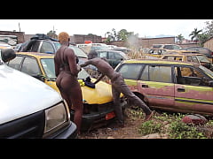  - Publicly in the garage I fuck with my client her vehicle in the middle of repairs with my big and long black cock very tight and very plump