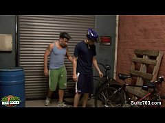  - Biker jocks fucking in the garage