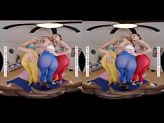  - Naughty America - Aiden Ashley, Ashley Lane, & Zoe Sparx get an even deeper stretch after their yoga session