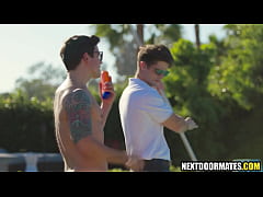  - Hot jock Dakota Payne seducing a new pool guy