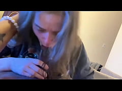  - Lesbian bestfriend comes to my room again to give me sloppy suck off time (Commentary)