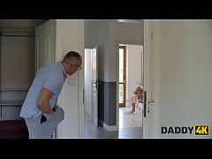  - DADDY4K. Young skinny girl was so nice so she showed her boyfriend's StepDaddy what the real deepthroat is