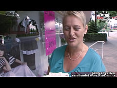  - Deutsche mollige Hausfrau auf der Straße zum Sex für Geld überredet