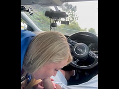  - Step mom young make the best blowjob in public/car