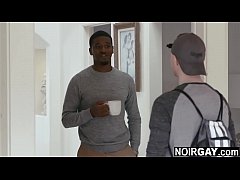  - Straight white boy sucking a big black cock for 300$ - interracial gay sex