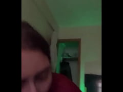  - Cum in white lady mouth