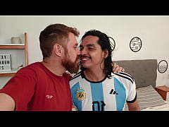  - WORLD CHAMPION @TURKMXXX and @andresivanoff celebrate Argentina is World Champion. Blowjobs , feet fetish ?, kissing , and CUM  in the part 2