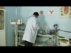  - Kristyna pussy gaping at kinky gyno clinic by old doctor