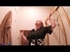  - Stepmom fucks stepson in the bathroom after church