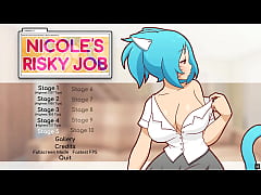  - Nicole Risky Job [Hentai game PornPlay ] Ep.4 the camgirl masturbated while looking at her tits exposed