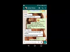  - Andrea is a friend from work, we talk on WhatsApp and I make her so horny, she tells me that she wants to see my cock ... she makes me a video call and she comes in minutes!