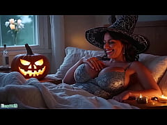  - Halloween is today, so stepmom has organized everything so let's get started - Lamp689Ai - (Ai Generated)