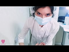  - The nurse performed a manipulation to deprive the patient of virginity, hard fucking the guy to cum