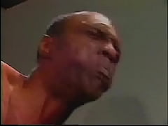  - Sexy Asian slut in blue lingerie moans as her ass gets drilled by a long black hose