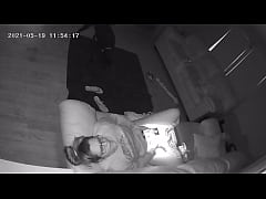  - Babysitter Caught Masturbating on Couch with Wife Vibrator Hidden Cam