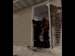  - Neighbors Watching Me Fuck Outside in Winter Storm