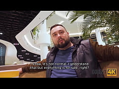  - HUNT4K. For cash cuck permits hunter to fuck red-haired GF in restroom