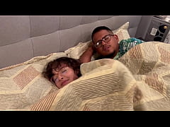  - Fucking a college girl next to my wife, English captions