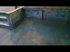  - NZ MILF slut pisses and pissed on in public park then walks Home