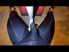  - I finish training too hot in my tight spandex, almost edging