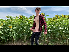  - Hot Handjob OUTDOOR & Young Cute Boy CUM HARD /perfect BODY / BIG DICK 23cm