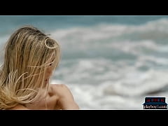  - Italian petite body MILF model Francy Torino outdoor striptease