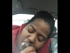  - Keyanna mouth in the car crazy