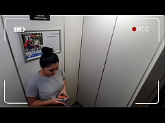  - Martinasmith Stuck in the Elevator having Public Sex