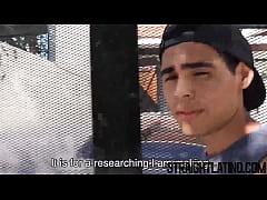  - Bareback banged Latino gets picked up and squirted with jizz