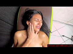  - Innocent Amateur Candy Cries From Her First Anal During Rough Casting