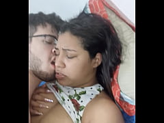  - Hot brunette Spanish teen with big saggy tits and a big ass fucked by her stepbrother with a big white cock teen from New York United States POV Full HD video