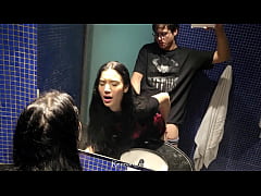  - After the party I fucked the hot ass in the motel bathroom!