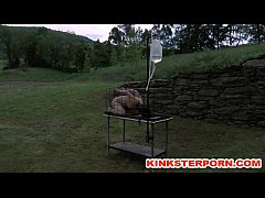  - Outdoor BDSM Cage Locked Enema Slave