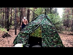  - Masked Villain Fucks Tired Tourist in Tent / HORROR PORN / Russian gay